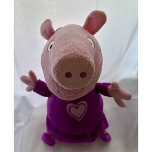 12" Peppa Pig Plush Stuffed Animal Kids Plushy Toy Purple Pink